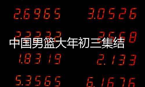 中国男篮大年初三集结 将在青岛备战亚预赛